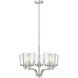 Evalon 5 Light 24 inch Brushed Nickel Chandelier Ceiling Light